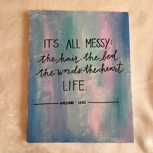 Hand painted canvas
